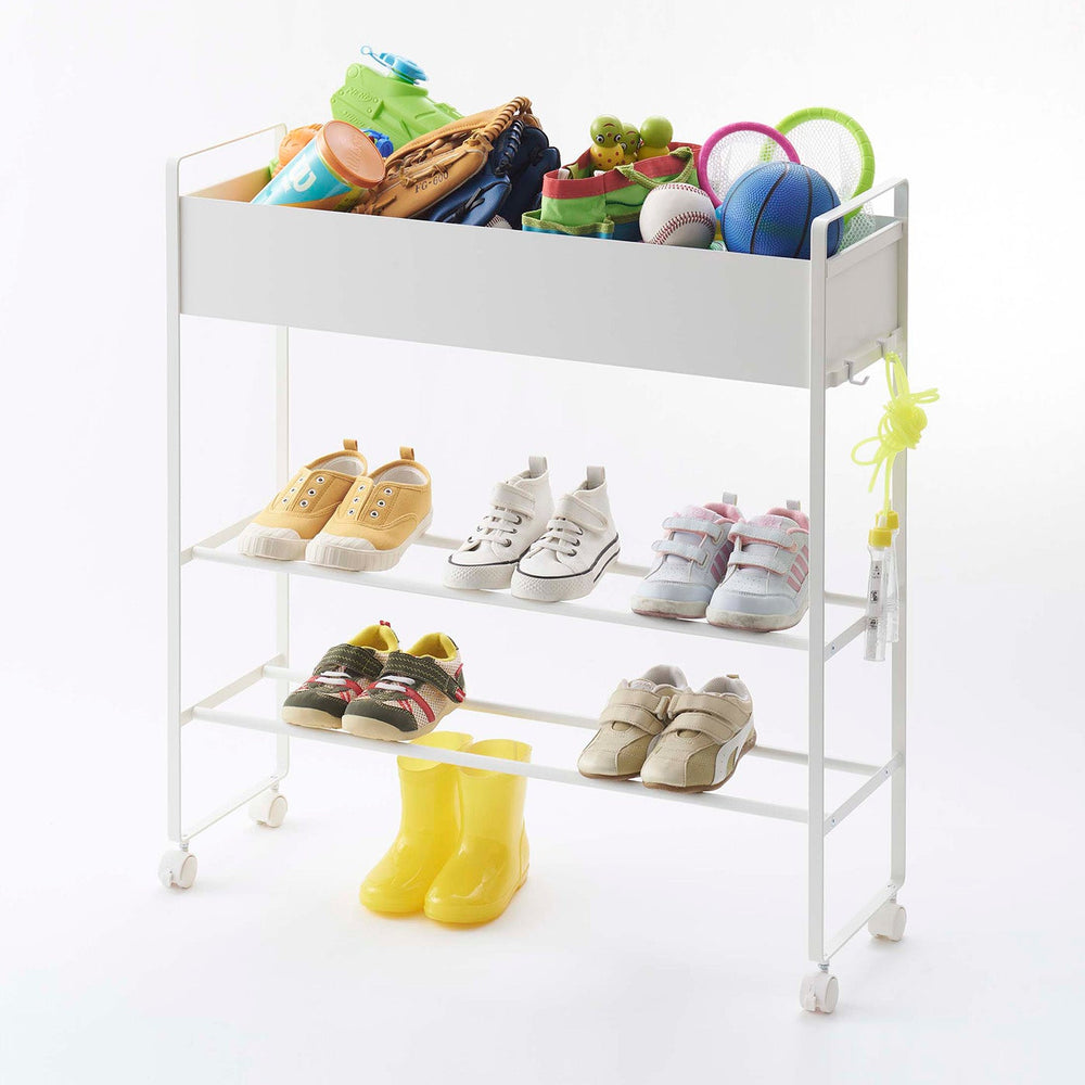 Entryway Storage Cart & Shoe Rack, 29.33" H