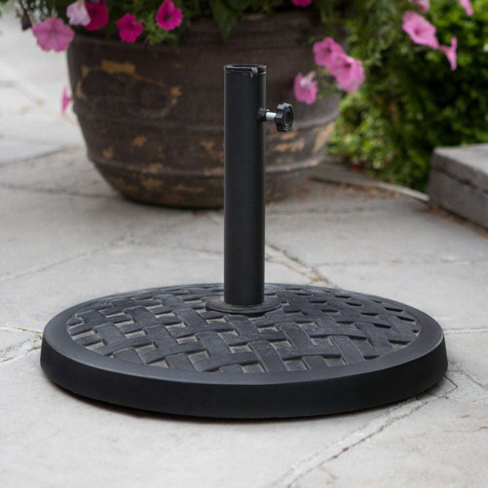 
                      
                        Walker Edison Weave Round Outdoor Patio Umbrella Base - lily & onyx
                      
                    