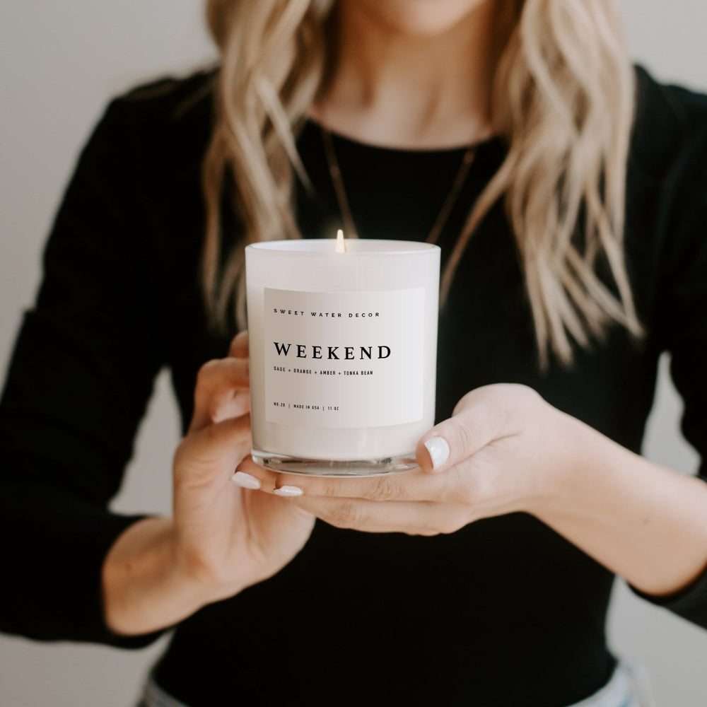 
                      
                        Sweet Water Decor Weekend Soy Candle - White Jar - 11 oz - lily & onyx
                      
                    