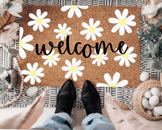 The Doormat Co. Welcome Doormat | Daisy Pattern - lily & onyx