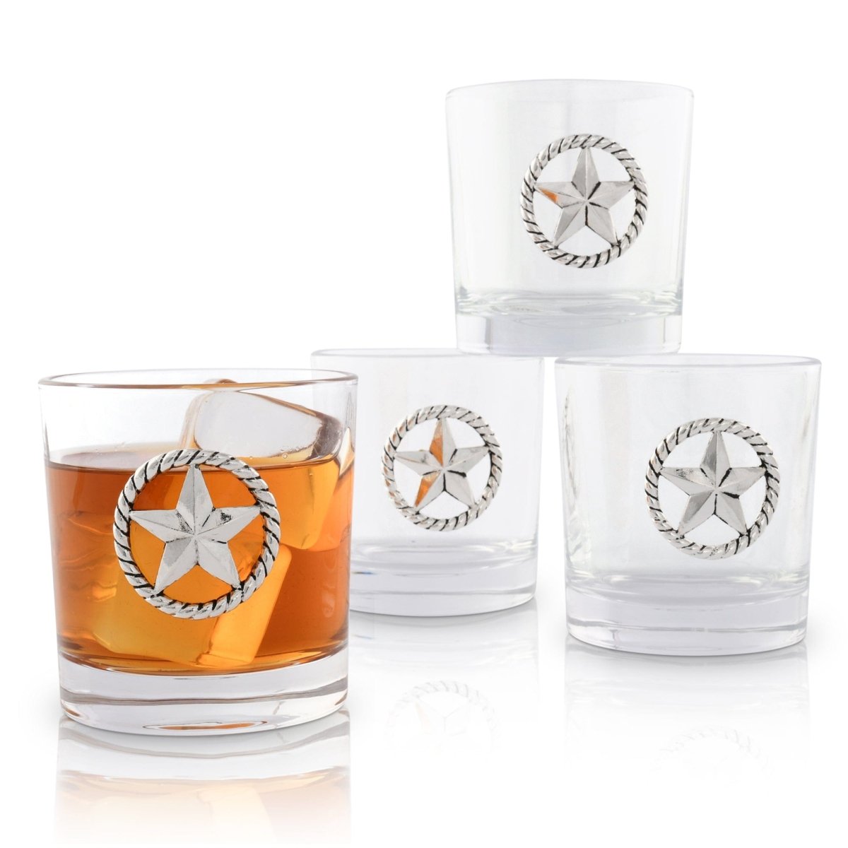 Arthur Court Designs Western Star Bar Glasses, Set of 4 - lily & onyx