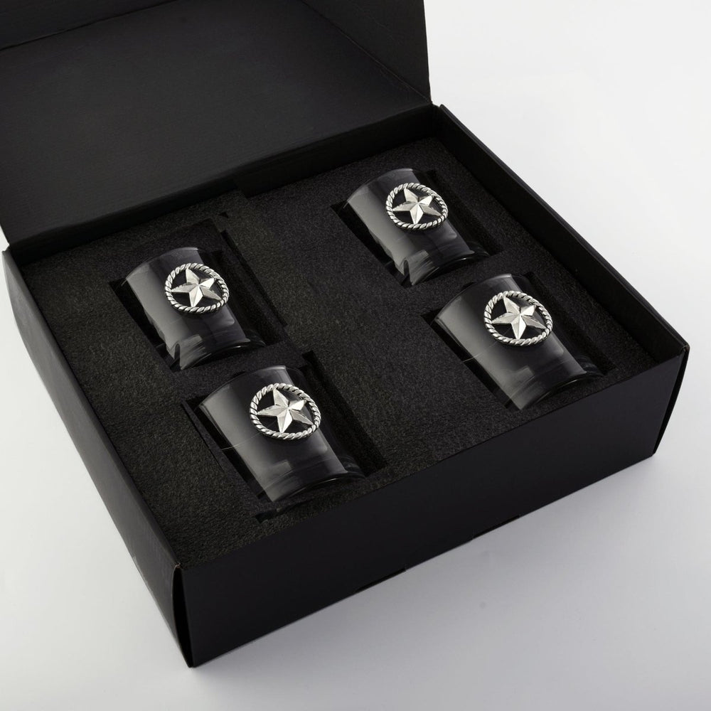 
                      
                        Arthur Court Designs Western Star Bar Glasses, Set of 4 - lily & onyx
                      
                    
