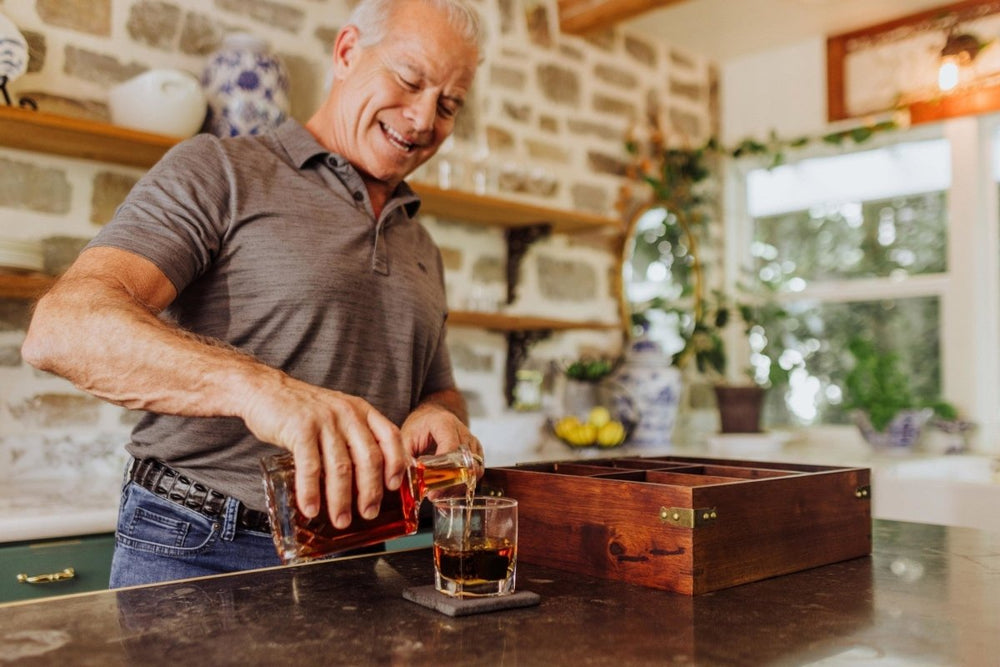 
                      
                        Picnic Time Family of Brands Whiskey Box Gift Set with Decanter - lily & onyx
                      
                    