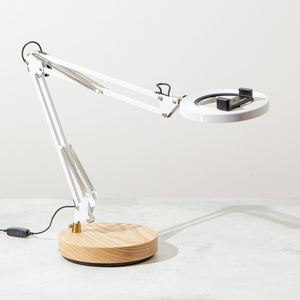 
                      
                        CANVAS White Canvas Lamp with Weighted Wooden Base - lily & onyx
                      
                    
