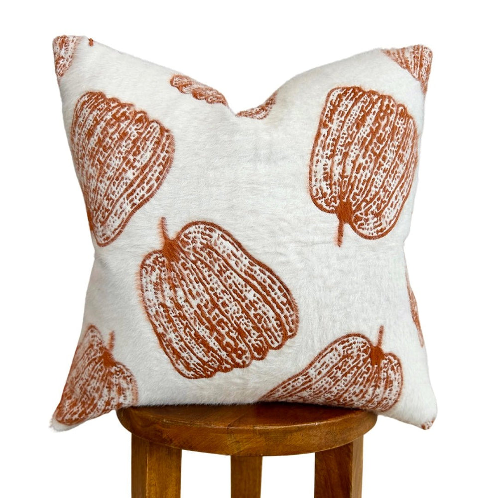 Busa Designs White Pumpkin Pillow Cover - lily & onyx