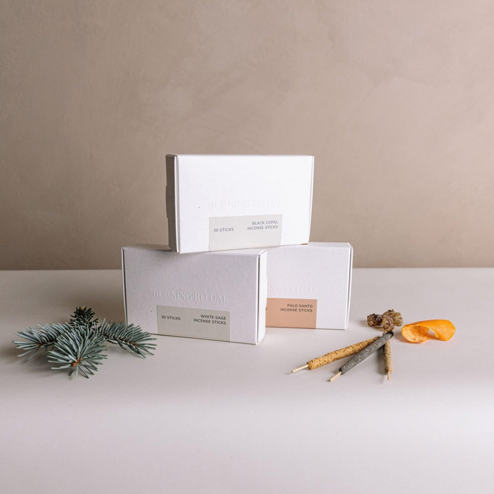 
                      
                        CEDAR AND MYRRH White Sage Hand - Rolled Mini Incense Sticks – 30 Sticks - lily & onyx
                      
                    