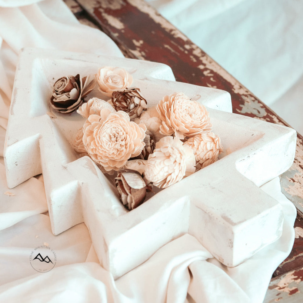 
                      
                        Distressed White Wood Tree Dough Bowl Candle
                      
                    