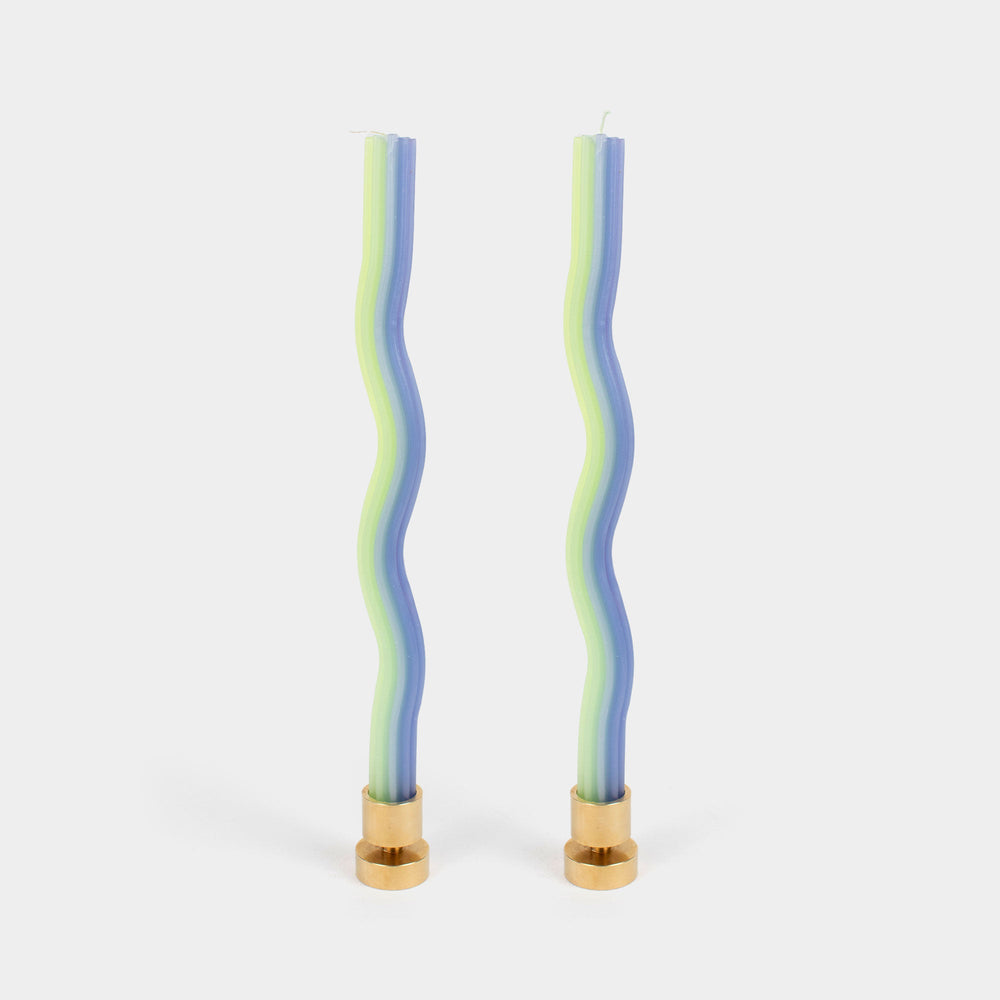 Wiggle Candles - Lavender & Green - 2 pack