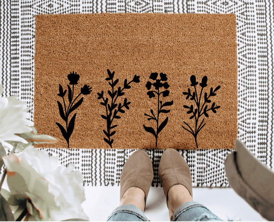 The Doormat Co. Wild Flowers Doormat - lily & onyx