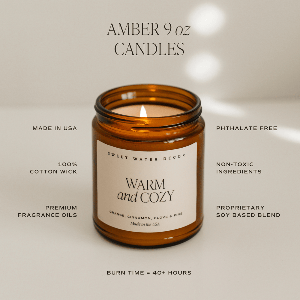
                      
                        Sweet Water Decor Wildflowers and Salt Soy Candle - Amber Jar - 9 oz - lily & onyx
                      
                    