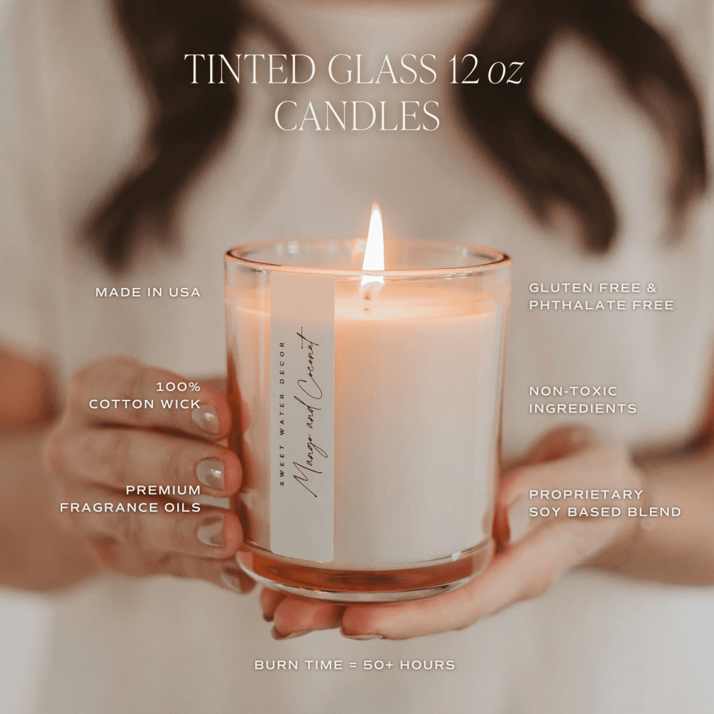 
                      
                        Sweet Water Decor Wildflowers and Salt Soy Candle - Tinted Glass Jar - 12 oz - lily & onyx
                      
                    