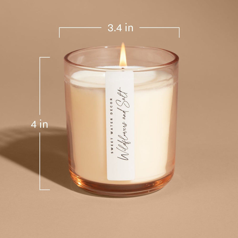 
                      
                        Sweet Water Decor Wildflowers and Salt Soy Candle - Tinted Glass Jar - 12 oz - lily & onyx
                      
                    