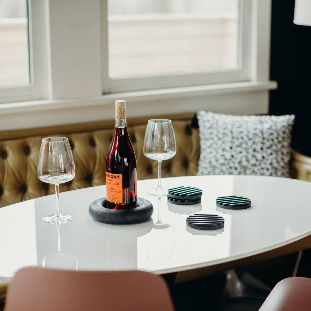 
                      
                        Pretti.Cool Wine Bottle Coaster | Black Terrazzo - lily & onyx
                      
                    