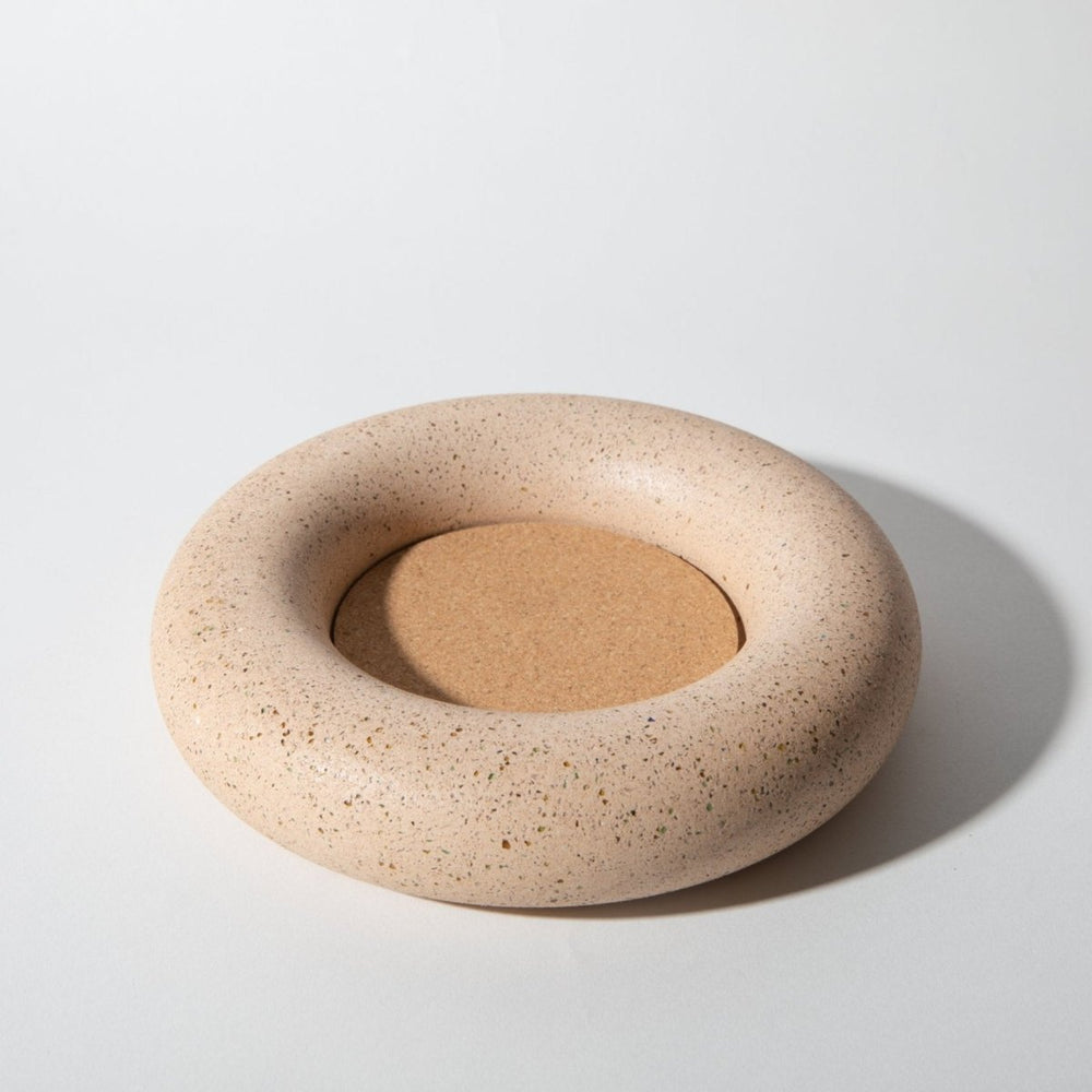 Pretti.Cool Wine Bottle Coaster | Peach Terrazzo - lily & onyx