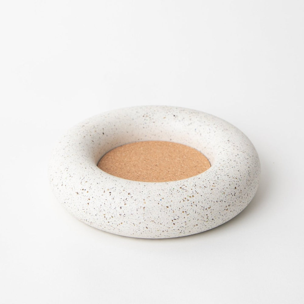 Pretti.Cool Wine Bottle Coaster | White Terrazzo - lily & onyx