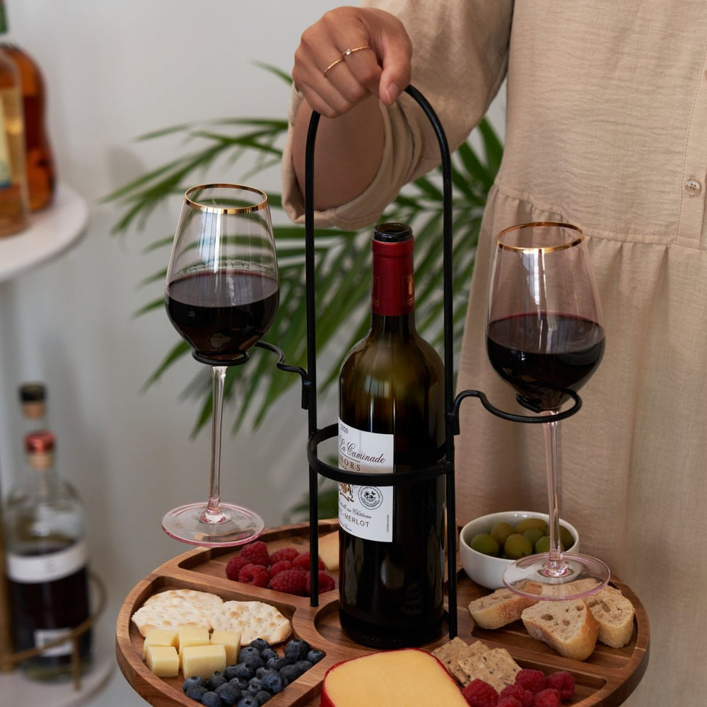 Twine Living Wine & Cheese Caddy - lily & onyx