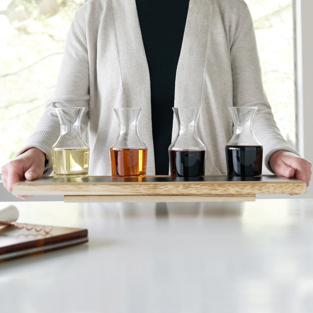 TRUE Wine Flight Serving Board and Carafe Set - lily & onyx
