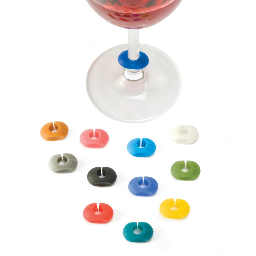 
                      
                        True Wine - O Silicone Wine Charms, Set of 12 - lily & onyx
                      
                    