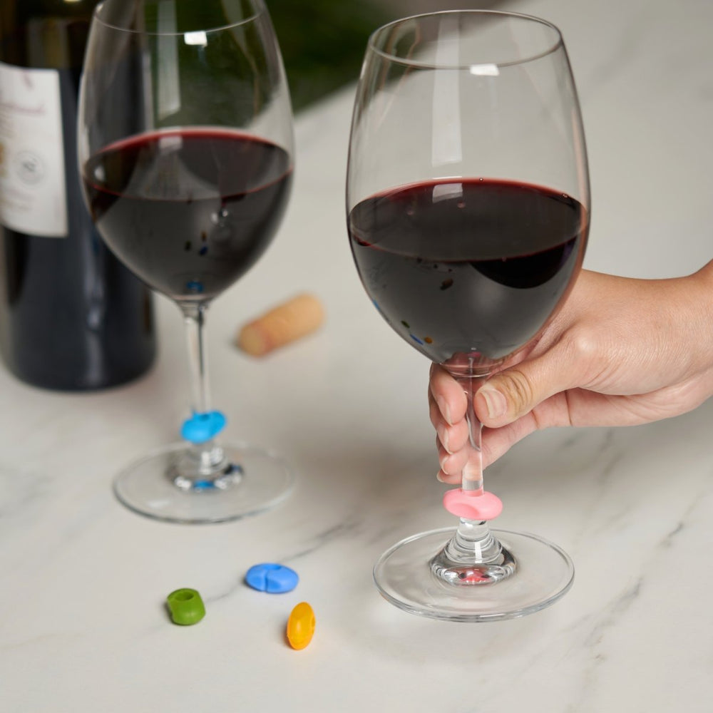 
                      
                        True Wine - O Silicone Wine Charms, Set of 12 - lily & onyx
                      
                    