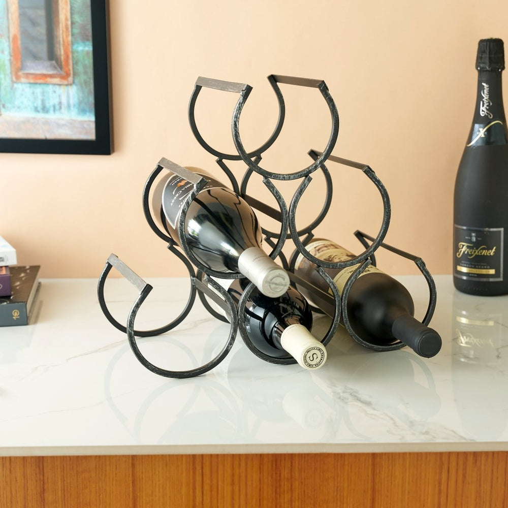 Twine Living Wine Shrine Metal Bottle Holder - lily & onyx