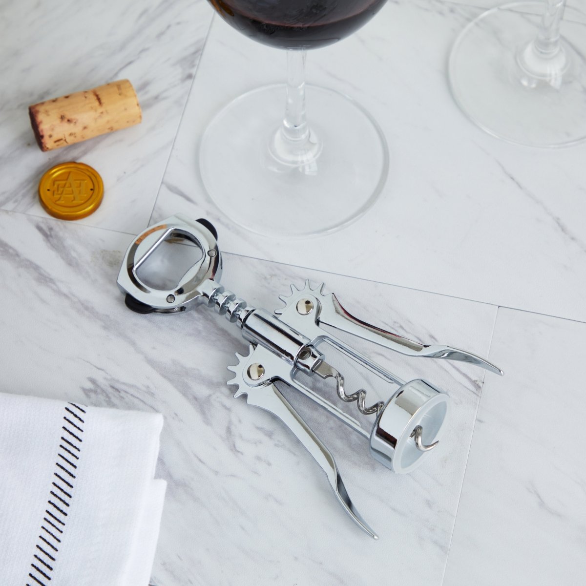True Winged Corkscrew with Foil Cutter - lily & onyx