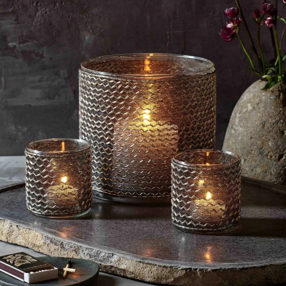 texxture Winnett™ Glass Votive Candle Holder - lily & onyx
