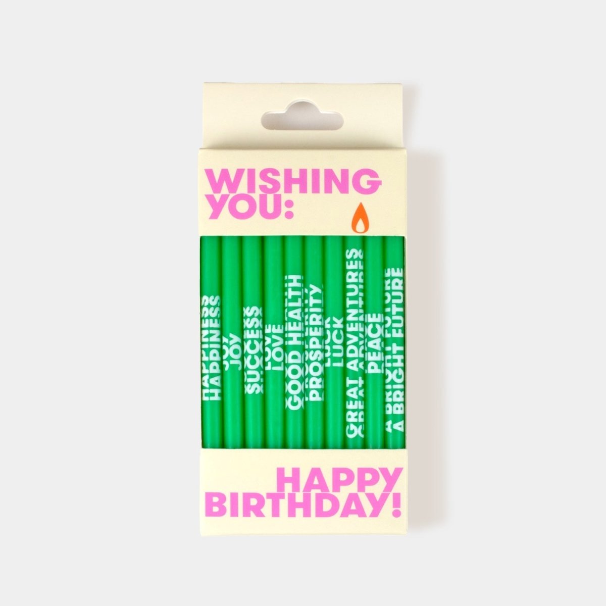 54Celsius Wishing You: Birthday Candles - Green - lily & onyx