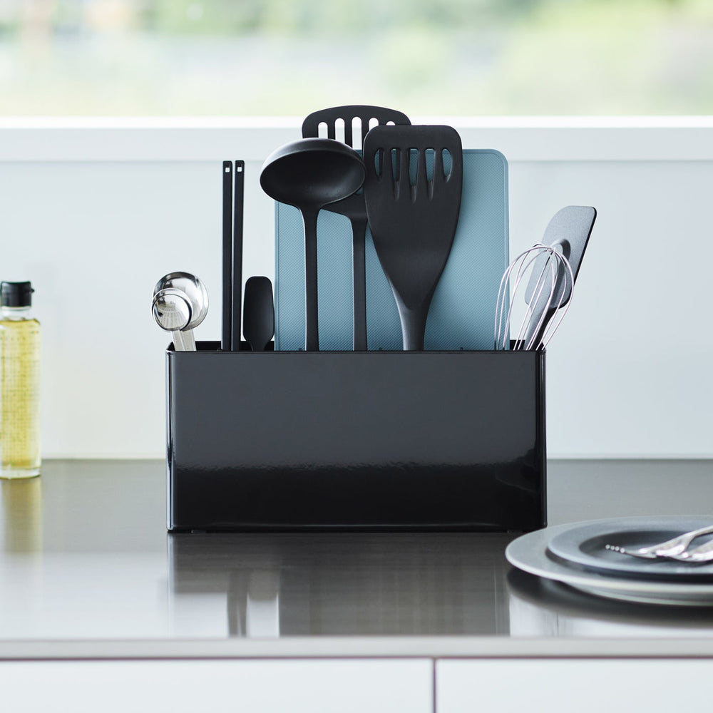 
                      
                        Utensil & Thin Cutting Board Holder - Steel
                      
                    