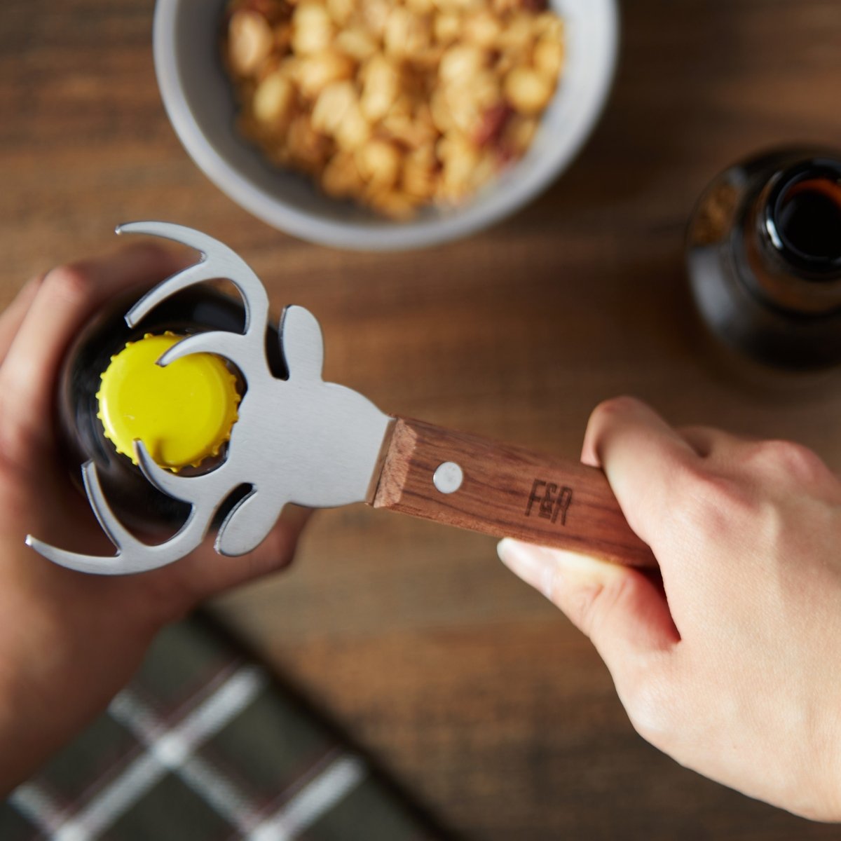 Foster & Rye Wood Stag Bottle Opener - lily & onyx