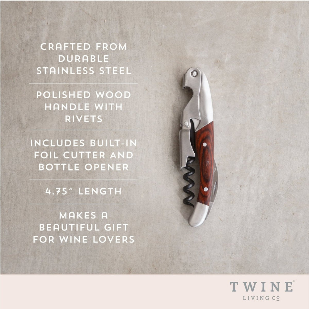 
                      
                        Twine Living Wooden Double Hinged Corkscrew - lily & onyx
                      
                    