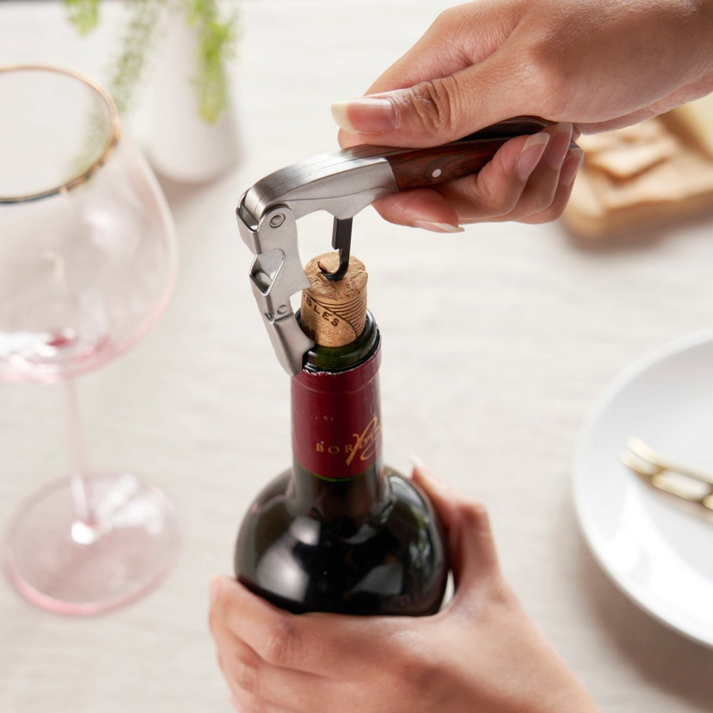 
                      
                        Twine Living Wooden Handled Double - Hinged Corkscrew in Gift Box - lily & onyx
                      
                    