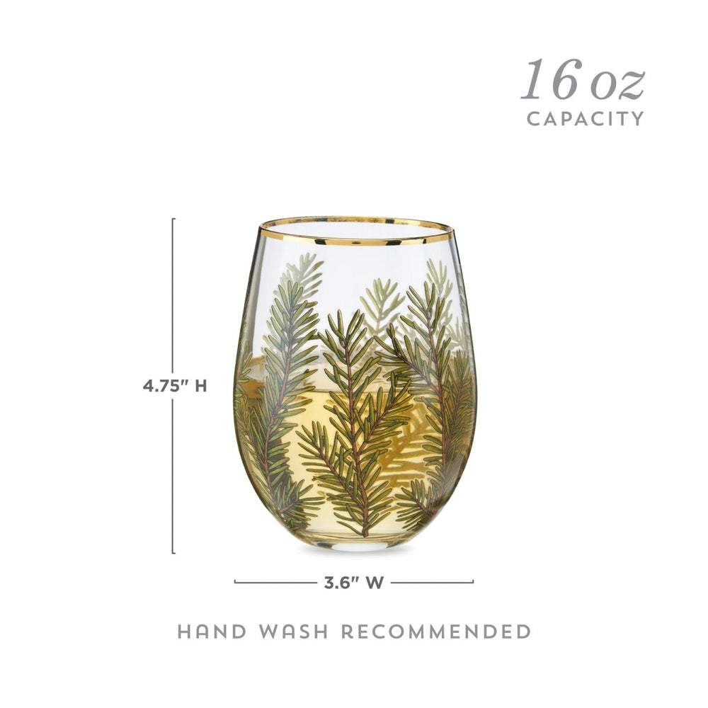 
                      
                        Twine Living Woodland Stemless Wine Glass, Set of 2 - lily & onyx
                      
                    