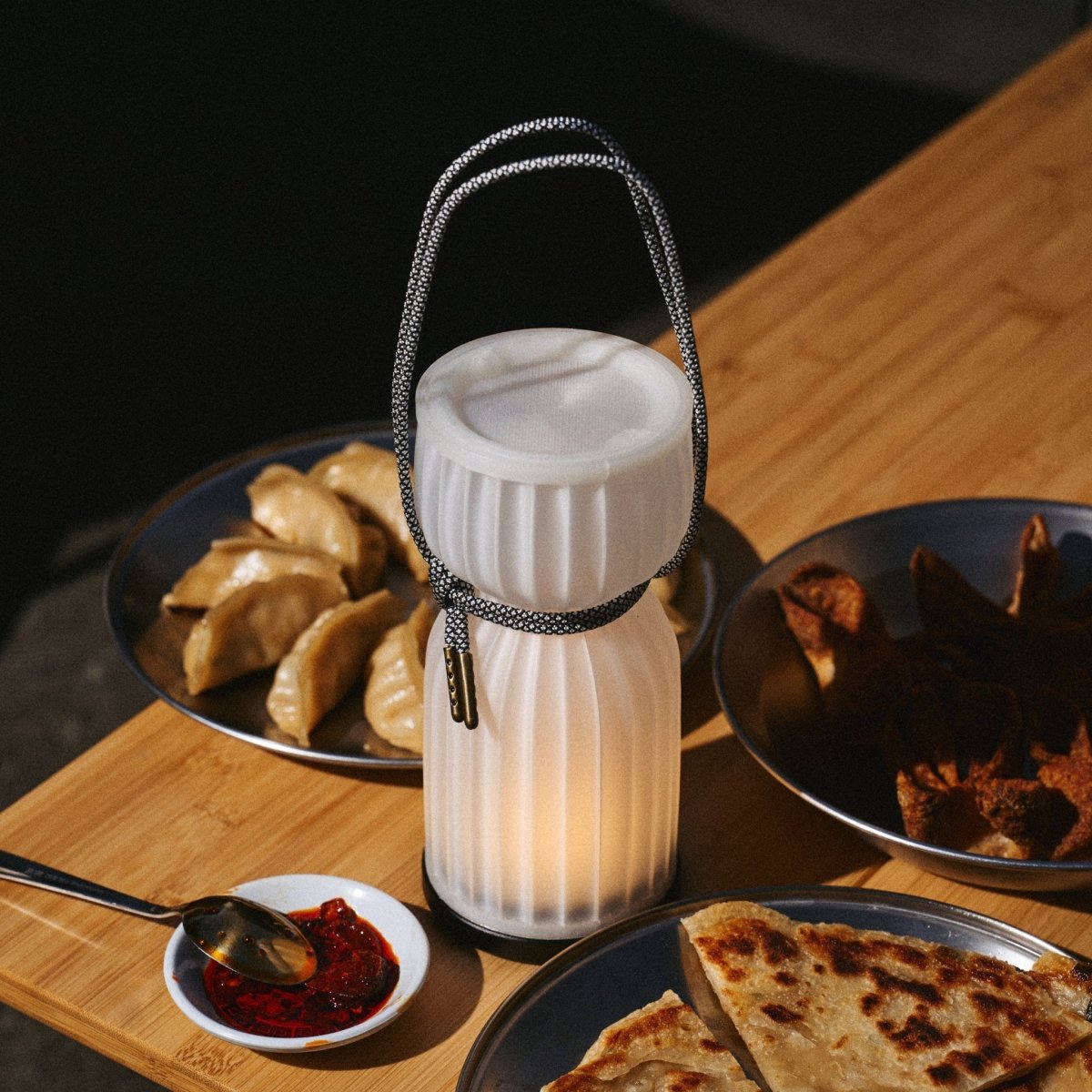 Wooj Design Cordless Camp Lantern | Portable Rechargeable 3D - Printed Lantern by Wooj Design