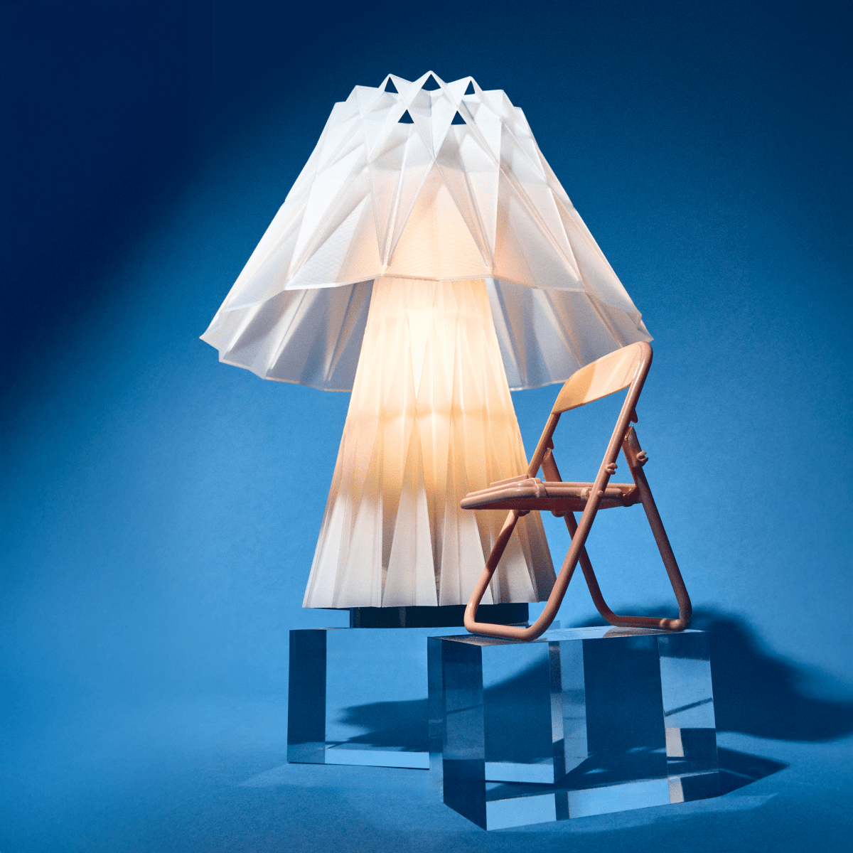 Wooj Design Cordless Prisma Lamp | Rechargeable 3D - Printed Table Lamp by Walmen Dumaliang