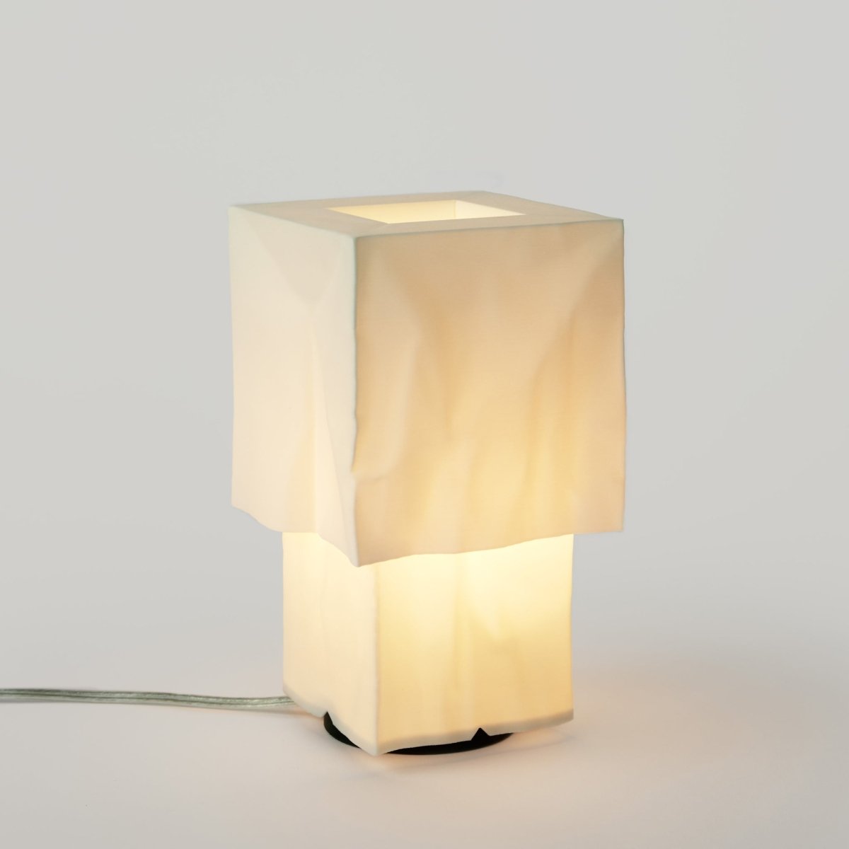 Wooj Design Farolito Lamp | Paper Bag - Inspired 3D - Printed Table Lamp by Wooj Design