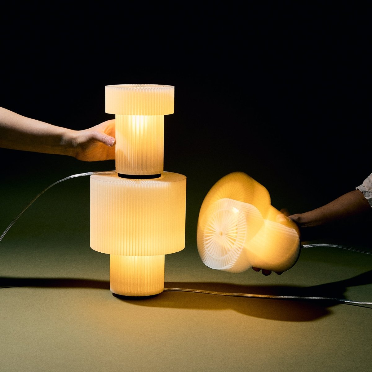 Wooj Design Mini Drum Lamp | Compact 3D - Printed Table Lamp by Christopher Merchant