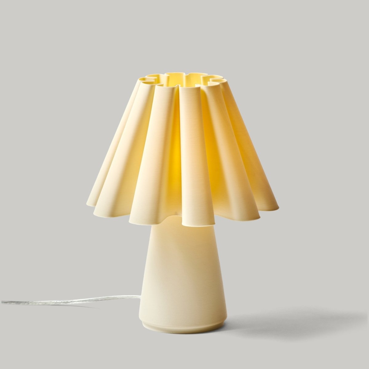 Wooj Design Ruff Lamp | Baroque - Inspired 3D - Printed Table Lamp by Mina Wright