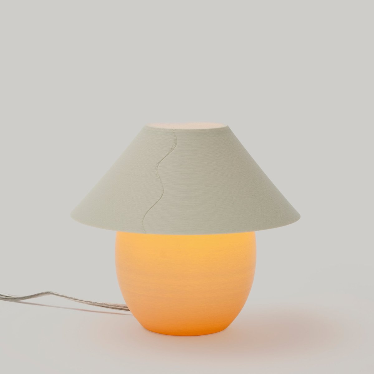 Wooj Design Scoop Lamp | Ceramic - Inspired 3D - Printed Table Lamp by Analuisa Corrigan