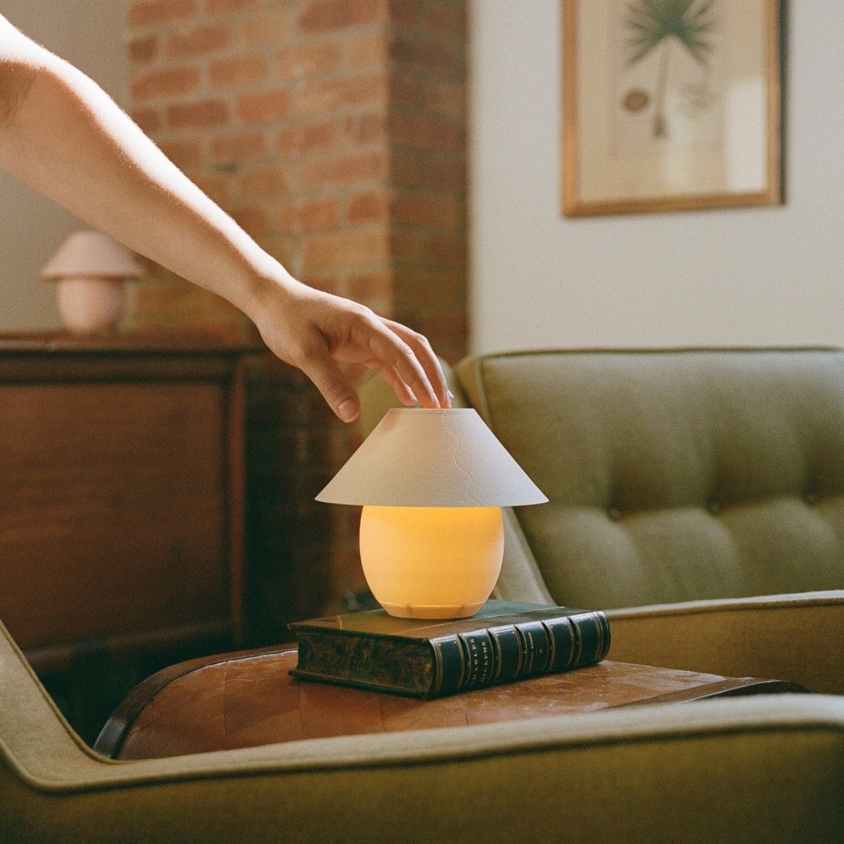 Wooj Design Scoop Lamp | Ceramic - Inspired 3D - Printed Table Lamp by Analuisa Corrigan