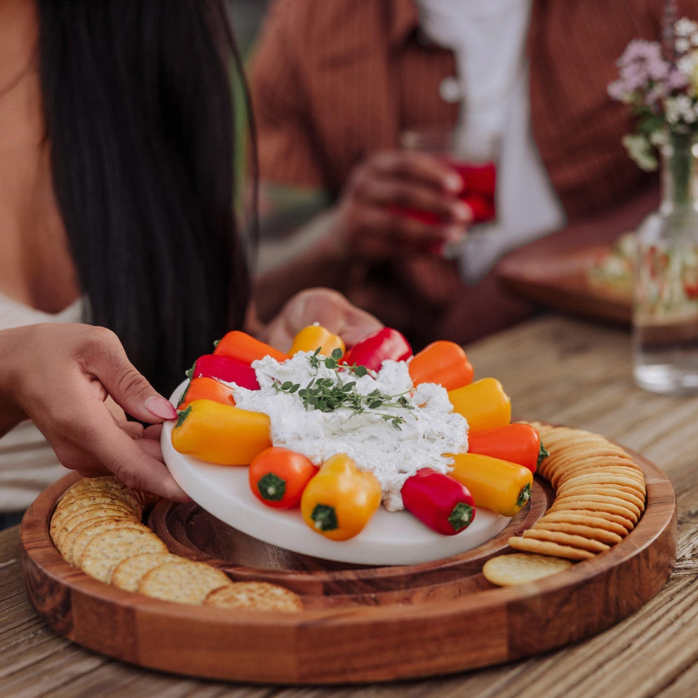 
                      
                        Isla Serving Platter with Marble Cheeseboard Insert
                      
                    