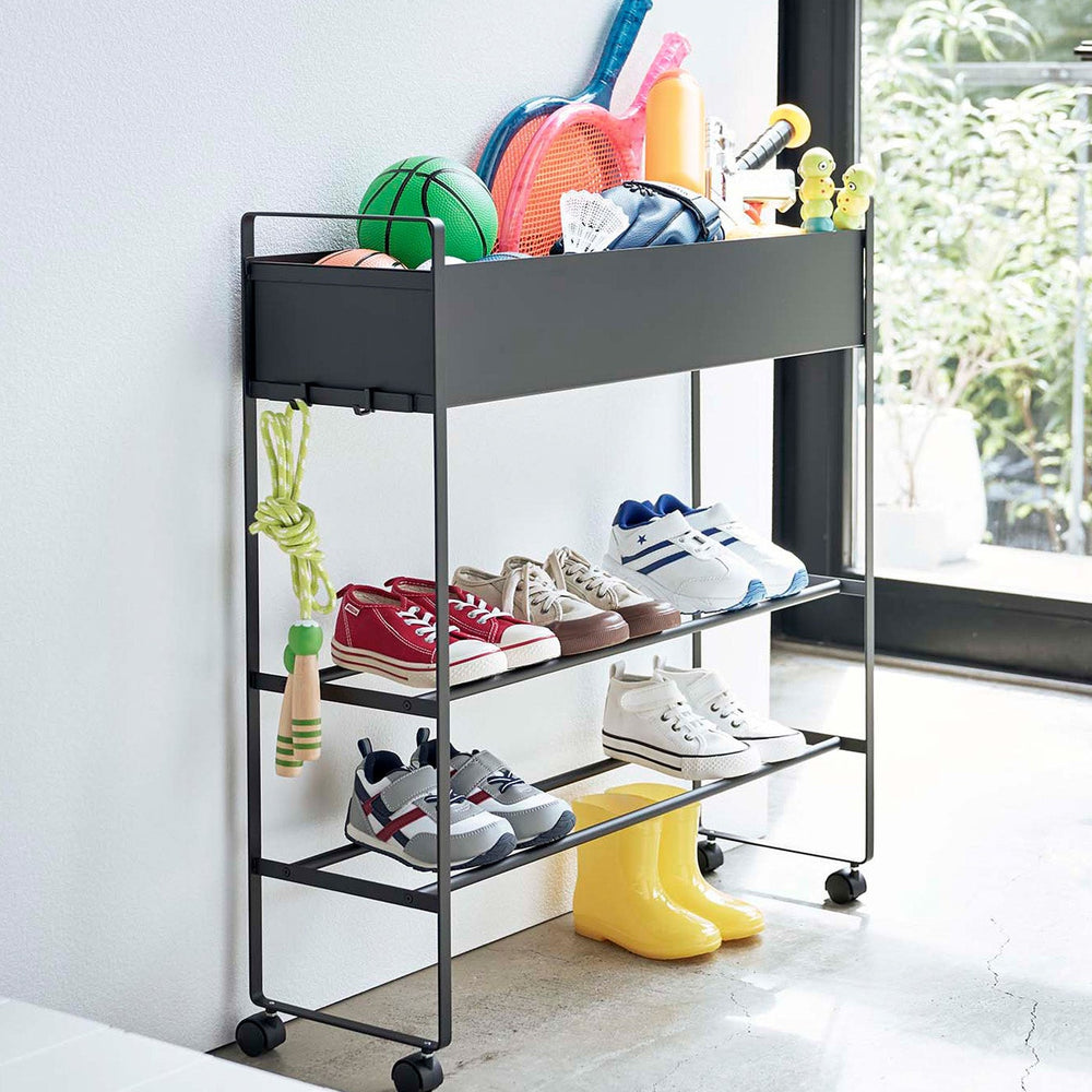 
                      
                        Entryway Storage Cart & Shoe Rack, 29.33" H
                      
                    