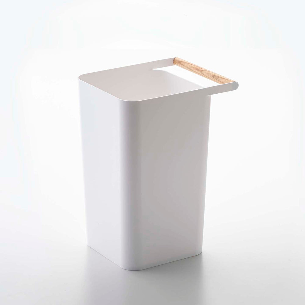 Trash Can With Wood Handle