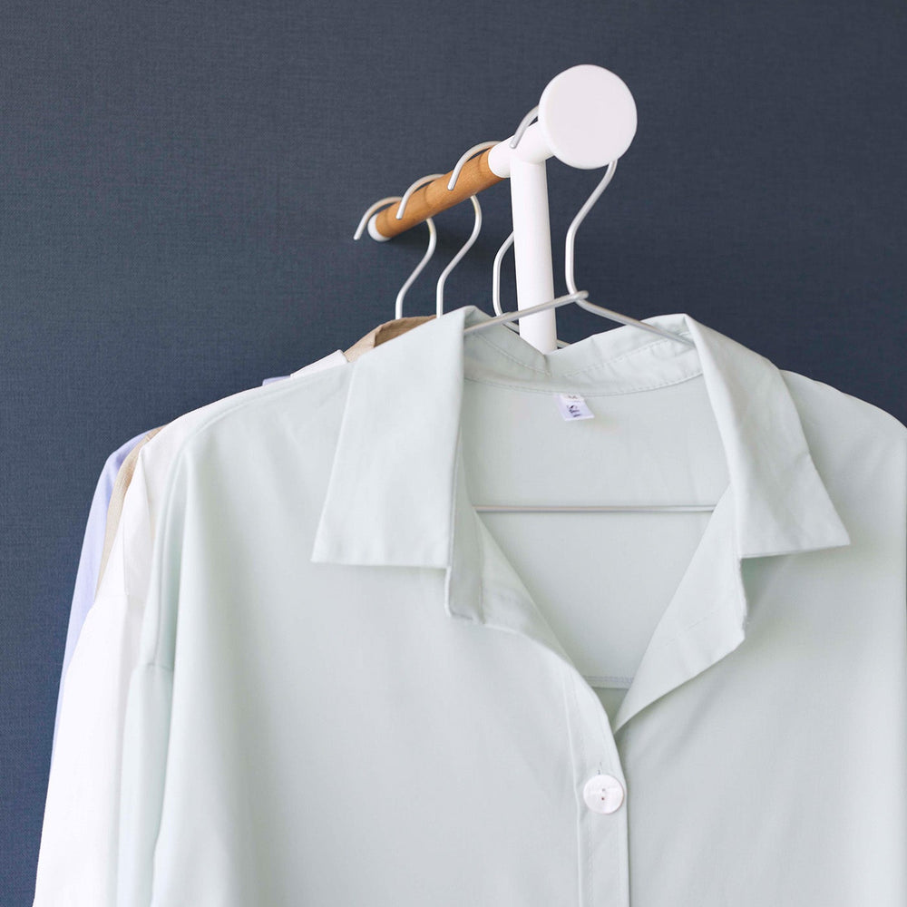 
                      
                        Leaning Steel Clothes Hanger, 64" H
                      
                    