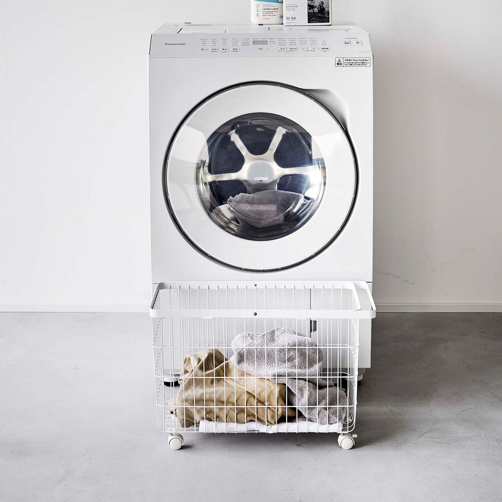 
                      
                        Rolling Wire Laundry Basket, 14.8" H
                      
                    