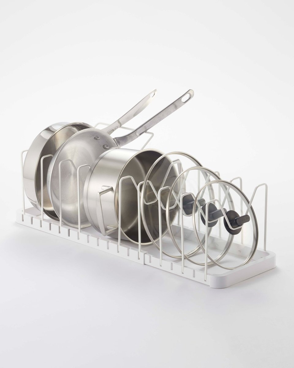 Yamazaki Home Adjustable Pot Lid Organizer - Steel