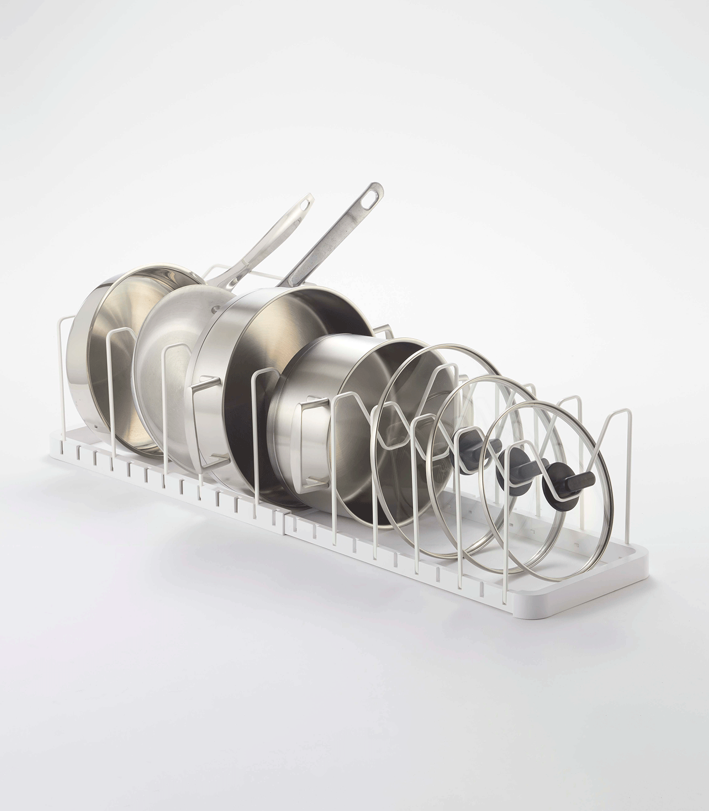 Yamazaki Home Adjustable Pot Lid Organizer - Steel