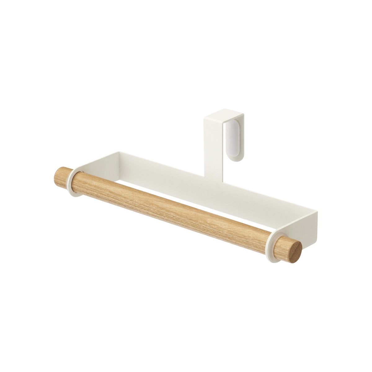 Yamazaki Home Cabinet Door Dish Towel Hanger - Steel + Wood