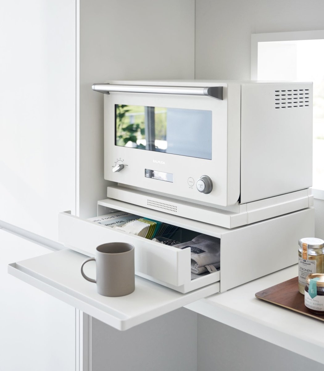 Yamazaki Home Countertop Drawer with Pull - Out Shelf