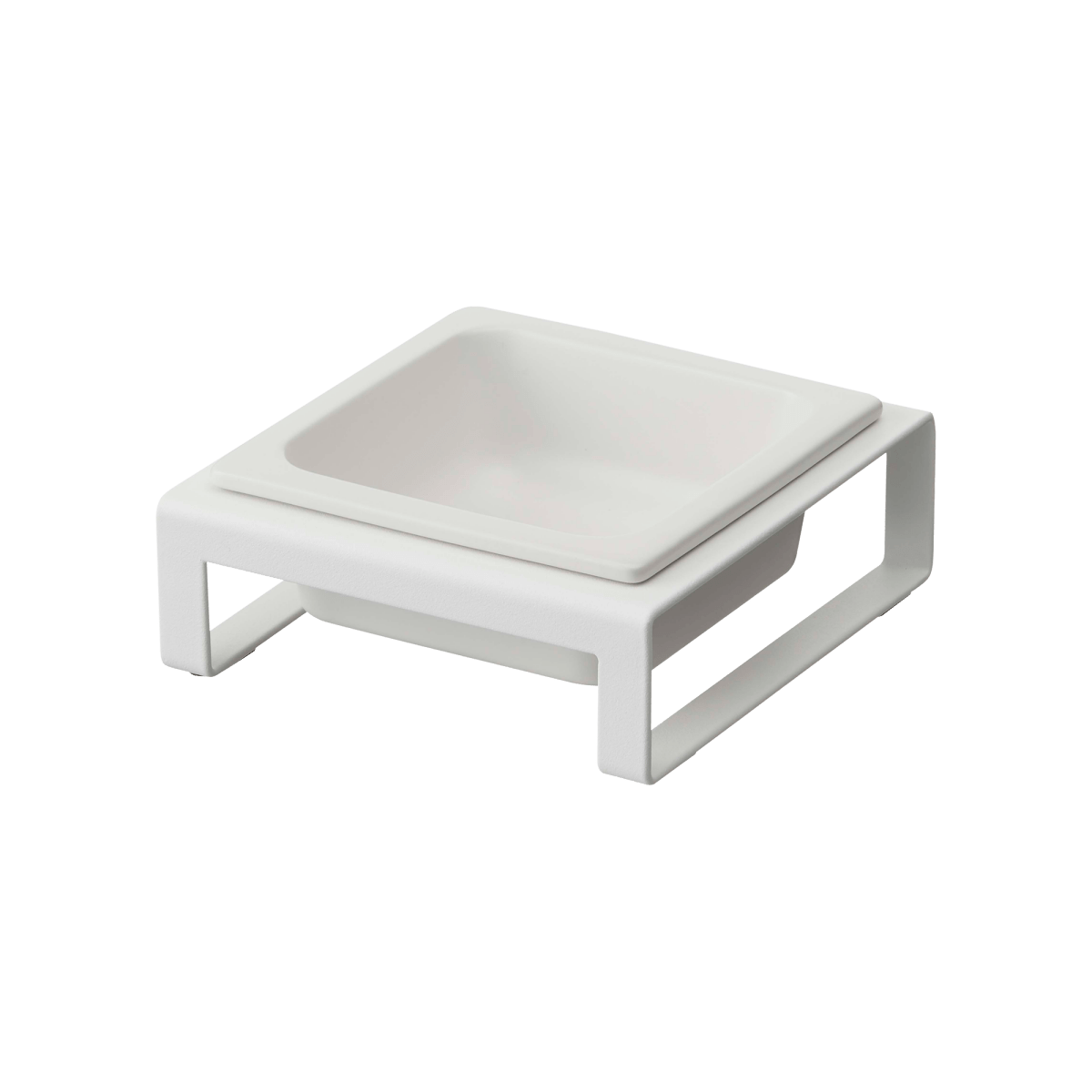 Yamazaki Home Single Ceramic & Steel Pet Food Bowl