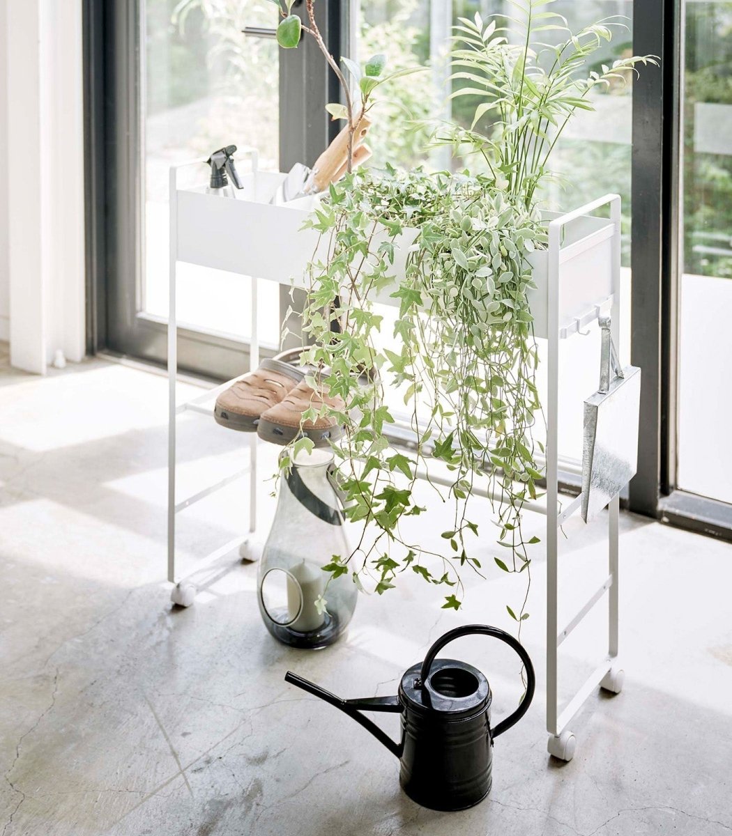 Yamazaki Home Entryway Storage Cart & Shoe Rack, 29.33" H